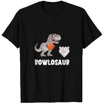 Discover Dinosaur Pet Bowling TRex Bowling Pin Funny Bowling Strike Bowling Bowler T-Shirts