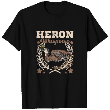 Discover Heron water wildlife birdwatching birder biologist binocular 6 T-Shirts