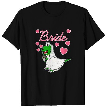 Discover Dinosaur Pet Bride Dinosaur Funny Bachelorette Party TRex Wedding Hen Do T-Shirts