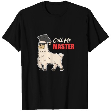 Discover Llama Pet Call Me Master Degree Alpaca Master T-Shirts