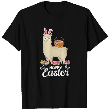 Discover Llama Pet bunny with outfit egg hunt T-Shirts