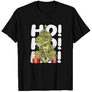 Discover Dinosaur Pet Ho Ho Ho Tree Rex T-Shirts