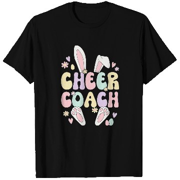 Discover Cheer Coachs Easter Bunny Cheerleading Coachs Easter Day T-Shirts
