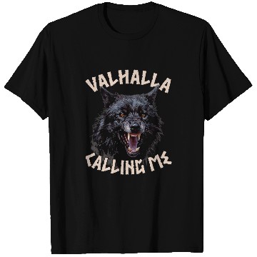 Discover Coyote Mammal Viking Angry wolfs Norse Mythology Valhalla Calling Me Viking T-Shirts
