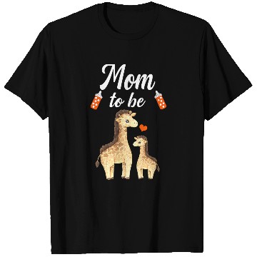 Discover Giraffe Pet Mom To Be Giraffes Baby Shower Cute Animal T-Shirts