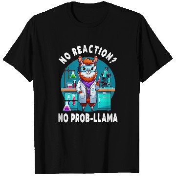 Discover Llama Pet No Probllama Llama Alpaca For Science Teacher T-Shirts