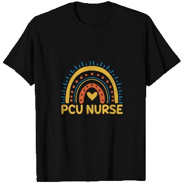 Discover Cute PCU nurses Outfit Love RN Nursing Health Care T-Shirts