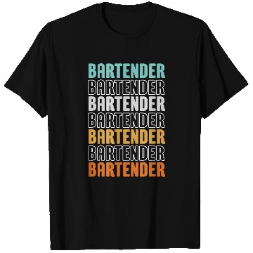 Discover Bartender Retro Cocktail Lover vintages Bartending Bar T-Shirts