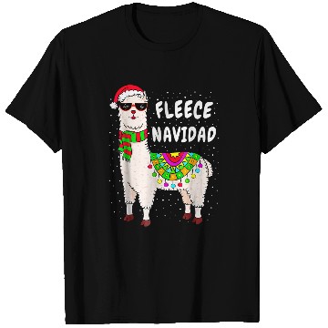 Discover Llama Pet Fleece Feliz Navidad Llama Christmas Cute xmass 9 T-Shirts