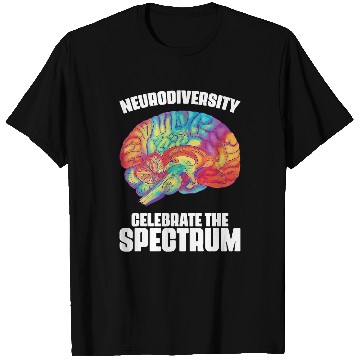 Discover ADHD Ribbon Neurodiversity Celebrate The Spectrum ADHD Awareness 43 T-Shirts