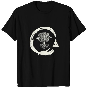 Discover Buddha Monk Namaste Praying Pray Hand Happy Tree Buddhism T-Shirts