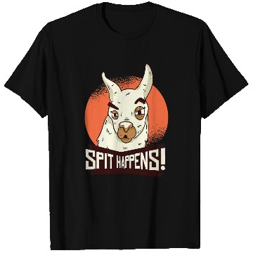 Discover Llama Pet Spit Happens Alpaca T-Shirts