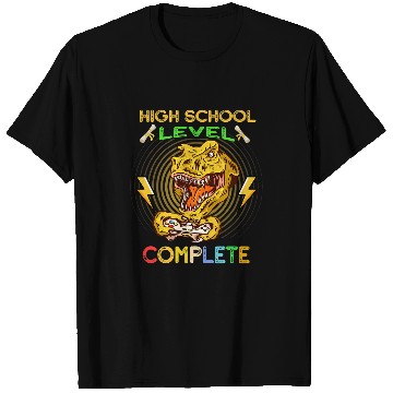 Discover Dinosaur Pet High school Level Complete Gamer Graduation T-Shirts