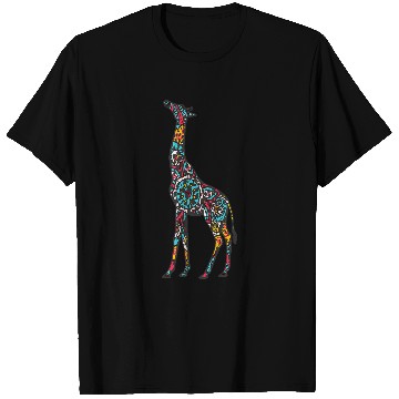Discover Giraffe Pet Mandala Giraffe Geometric Pattern Art Mandala Animal T-Shirts