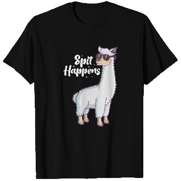 Discover Llama Pet Spit Happens Llama Alpaca Camelid T-Shirts