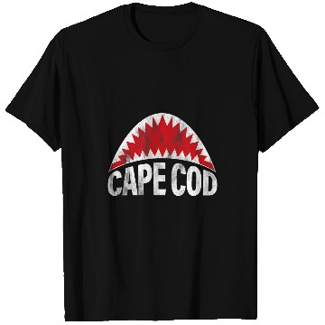 Discover Shark Pet Teeth Cape Cod jawbone mens womens youth graphic T-Shirts