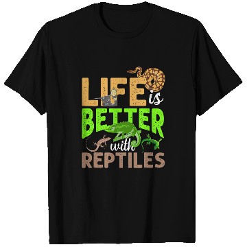 Discover Gecko Pet Reptiles Lover Gecko Snake Chameleon T-Shirts