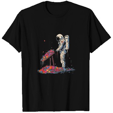 Discover Astronaut Funeral Cool Surreal SciFi EDM Space Art 1 T-Shirts