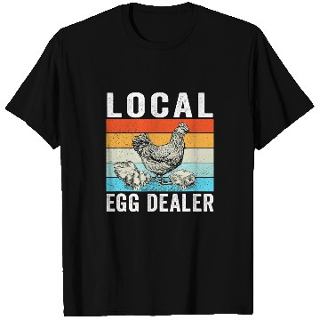 Discover Chicken Pet Local Egg dealers Funny Bleached Chicken Lover Farm Farmer 8 T-Shirts