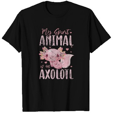 Discover Axolotls Pet Spirit Animal Mexican Salamander Walking Fish Grunge T-Shirts