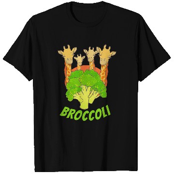 Discover Giraffe Pet Broccoli T-Shirts