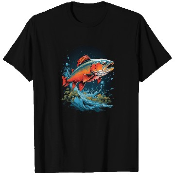 Discover Fishing Fun Fly Fishing Arctic Char Brook Trout Fish 11 T-Shirts
