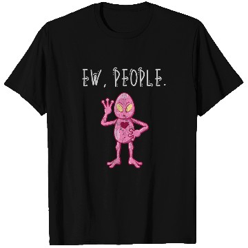 Discover Aliens UFO Ew People Pink Alien Distressed 21 T-Shirts