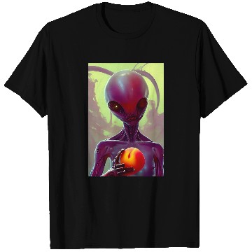 Discover Aliens UFO Loves Peach T-Shirts