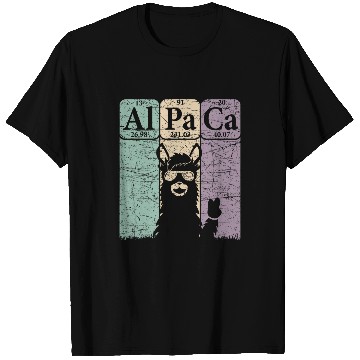 Discover Llama Pet Periodic Table Elements Llama Alpaca vintages 2 T-Shirts