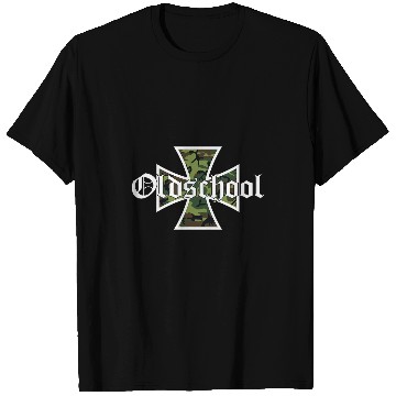Discover Biker Motorcycle Iron Cross Old School Chopper T-Shirts