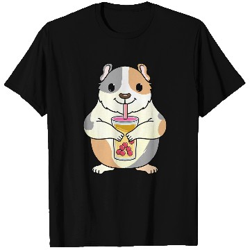 Discover Guinea Pig Pet Drinking Bubble Tea T-Shirts