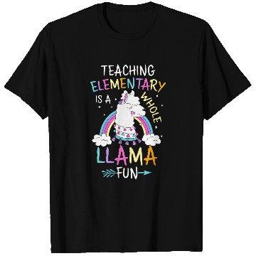 Discover Llama Pet Teaching Elementary Is a Whole Llama Fun Elementary Teacher T-Shirts