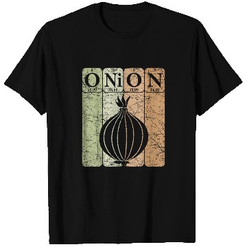 Discover Onion Periodic Table Elements Vegetables Farmer Retro 27 T-Shirts
