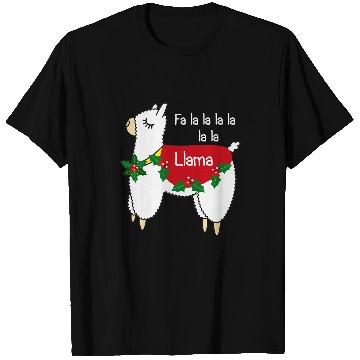 Discover Llama Pet Christmas Fa La La La xmass T-Shirts