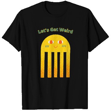 Discover Aliens UFO Lets Get Weird Funny Kawaii Blushing Alien Jellyfish Art T-Shirts