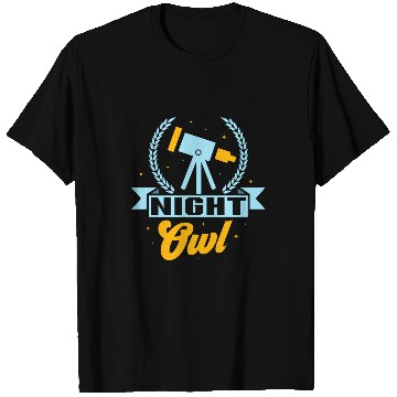 Discover Night Owl Astronomy Telescope Stargazer T-Shirts