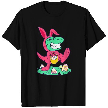 Discover Chicken Pet TRex Easter Bunny Chick Egg Hunt Easter Day Hunt T-Shirts