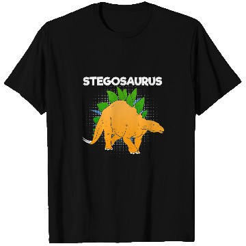 Discover Dinosaur Pet Orange Stegosaurus Reptile Lizard Saurian Dinos T-Shirts