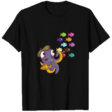 Discover Octopus Pet tentacles Drawing T-Shirts