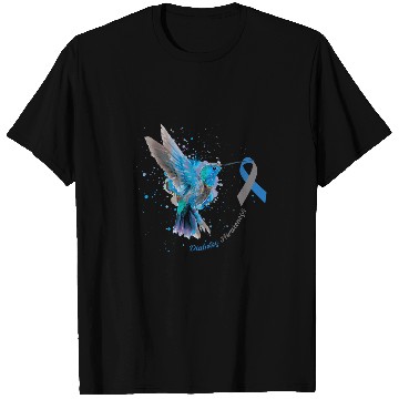 Discover diabetess Ribbon Sunflower Hummingbird T-Shirts