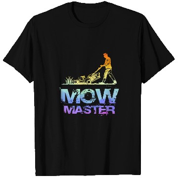 Discover Lawn Mower Fun Master Funny Gardening Yard Mower Lawn Care T-Shirts