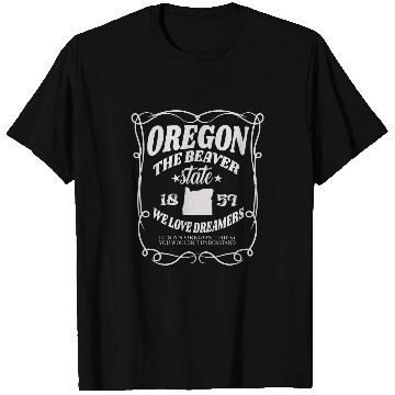 Discover Beaver Pet Oregon The Beaver State 1859 Oregon State T-Shirts