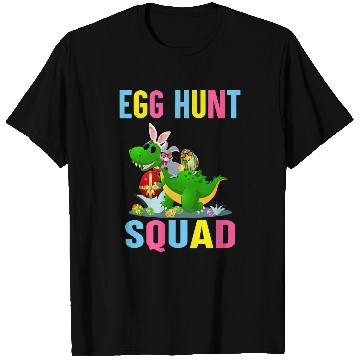 Discover Dinosaur Pet Egg Hunt Squad Easter Egg Bunny Lover Dinosaur TRex T-Shirts