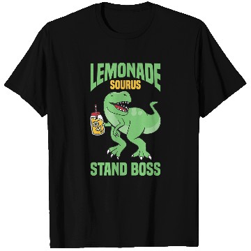 Discover Dinosaur Pet TRex Lemonade Stand Boss Kids Lemon Squad T-Shirts