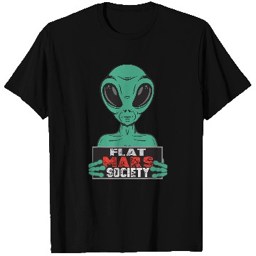 Discover Aliens UFO Flat Mars Society T-Shirts