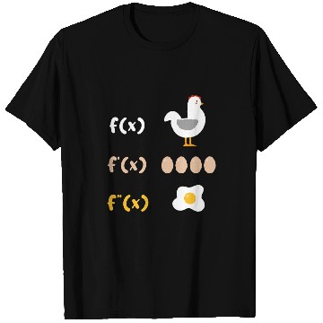 Discover Chicken Pet Discharge function math teacher fried egg drain 0 T-Shirts