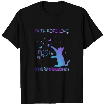 Discover suicides Prevention 988 Ribbon Faith Hope Love T-Shirts