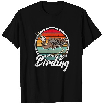Discover Heron water wildlife birdwatching birder biologist binocular 1 T-Shirts