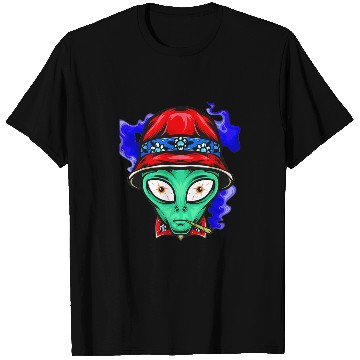 Discover Aliens UFO face Funny Space Planets Galaxy Solar System T-Shirts