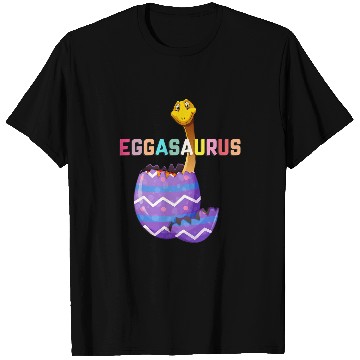 Discover Dinosaur Pet Eggasaurus Stegosaurus Easter Egg Dinosaur Funny Easter T-Shirts